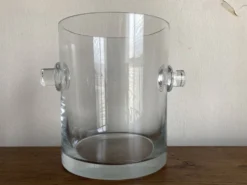 Vase moderniste en cristal sonnant 1970