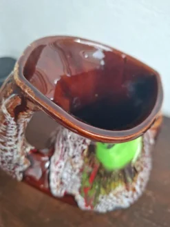 Vase Pichet Vintage Années 70 - Style Vallauris Fat Lava - 24 cm