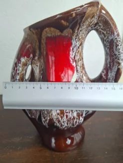 Vase Pichet Vintage Années 70 - Style Vallauris Fat Lava - 24 cm