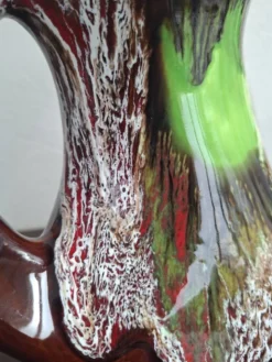 Vase Pichet Vintage Années 70 - Style Vallauris Fat Lava - 24 cm