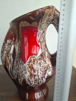 Vase Pichet Vintage Années 70 - Style Vallauris Fat Lava - 24 cm