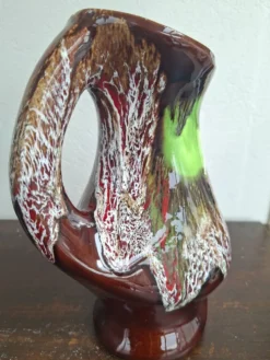 Vase Pichet Vintage Années 70 - Style Vallauris Fat Lava - 24 cm