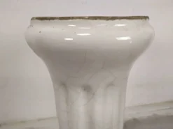 Vasque évier porcelaine sur pied