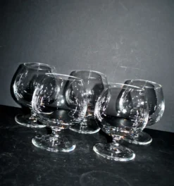 V&B Villeroy Boch lot de 5 verres ballon cognac brandy en cristal