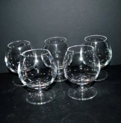 V&B Villeroy Boch lot de 5 verres ballon cognac brandy en cristal