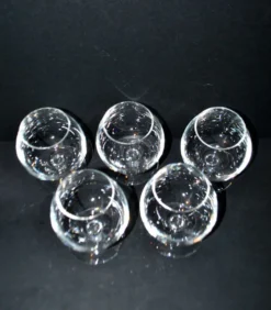 V&B Villeroy Boch lot de 5 verres ballon cognac brandy en cristal