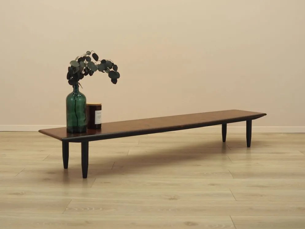 Veneer de roseau danois Lowboard – Mid-Century Modern, années 1970