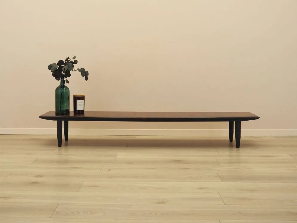 Veneer de roseau danois Lowboard – Mid-Century Modern, années 1970