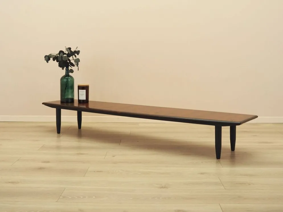 Veneer de roseau danois Lowboard – Mid-Century Modern, années 1970