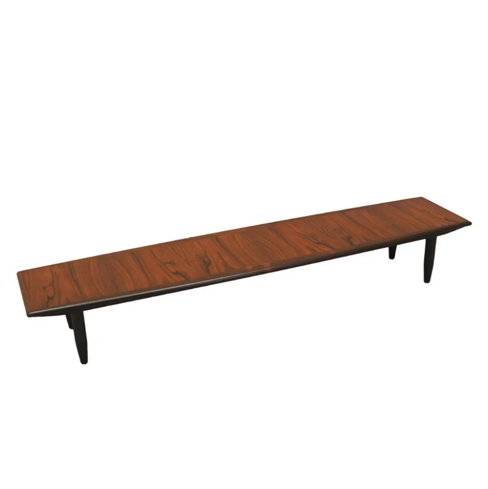 Veneer de roseau danois Lowboard – Mid-Century Modern, années 1970