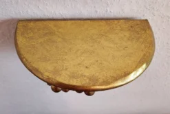 vergoldée console murale support mural étagère décorative rococo Louis XV, 1970