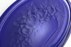 Verre bleu Val-Saint-Lambert Vide-Poche, Belgique vers 1900