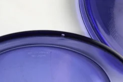 Verre bleu Val-Saint-Lambert Vide-Poche, Belgique vers 1900