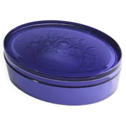 Verre bleu Val-Saint-Lambert Vide-Poche, Belgique vers 1900