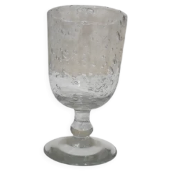 Verre bullé à pied