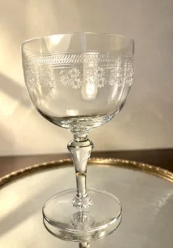 Verre à eau Baccarat modèle Pompadour avant 1936