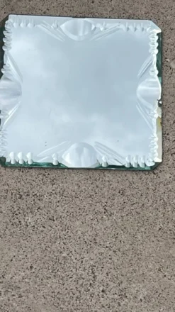 Verre miroir biseauté - portes couteaux dessous de bouteillle