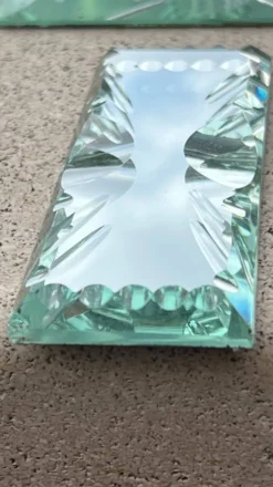 Verre miroir biseauté - portes couteaux dessous de bouteillle