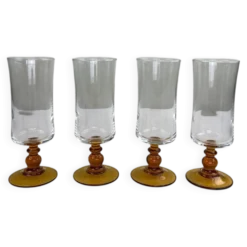 Verre à pied ambré