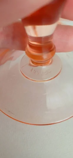 Verre rose torsade Luminarc rosaline