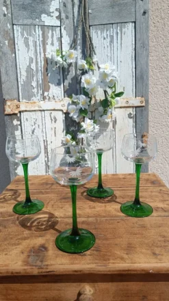 Verres anciens gravés d'Alsace