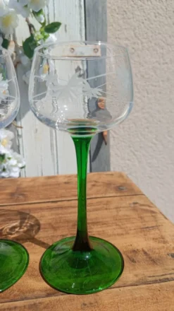 Verres anciens gravés d'Alsace