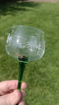 Verres anciens gravés d'Alsace