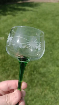 Verres anciens gravés d'Alsace