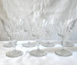 7 verres a vin blanc cristal - 13 cm Baccarat Buckinham