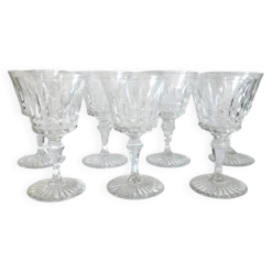 7 verres a vin blanc cristal - 13 cm Baccarat Buckinham