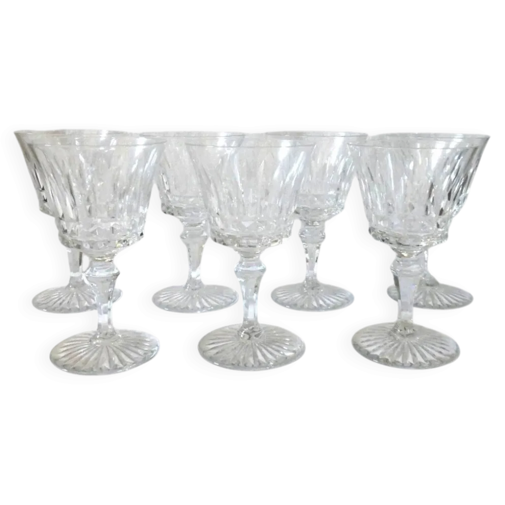 7 verres a vin blanc cristal - 13 cm Baccarat Buckinham