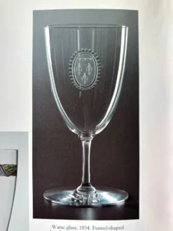 6 verres Baccarat en forme de funnel, fin 19e - début 20e siècle.