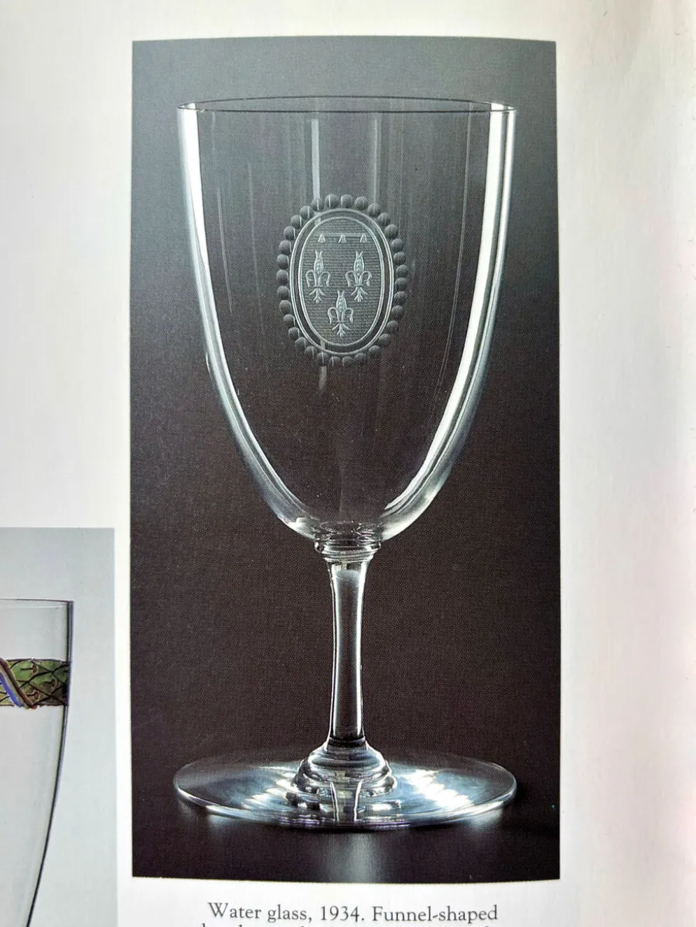6 verres Baccarat en forme de funnel, fin 19e - début 20e siècle.