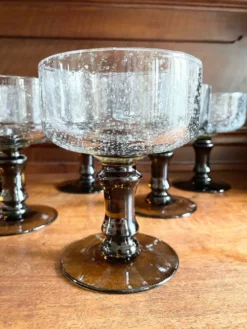 Verres bullés soufflés