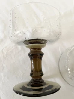 Verres bullés soufflés