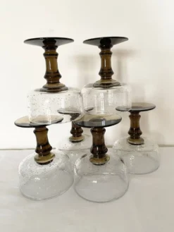Verres bullés soufflés