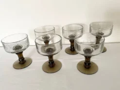 Verres bullés soufflés