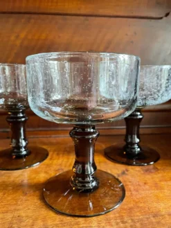 Verres bullés soufflés