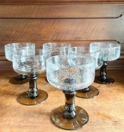 Verres bullés soufflés