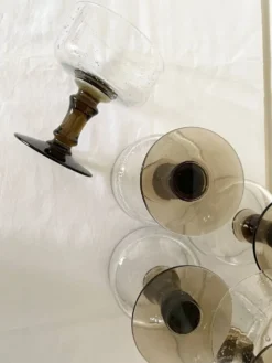 Verres bullés soufflés