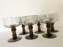 Verres bullés soufflés