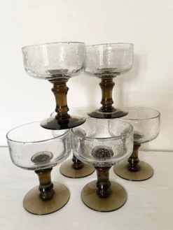 Verres bullés soufflés