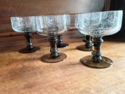 Verres bullés soufflés