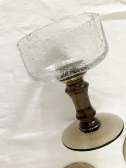 Verres bullés soufflés