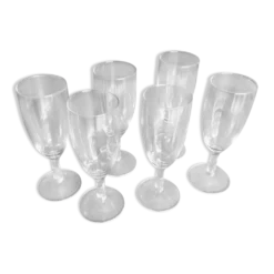 6 verres à champagne