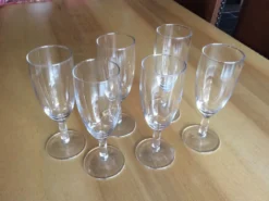 6 verres à champagne