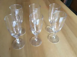 6 verres à champagne