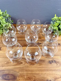 10 verres à cognac Baccarat – cristal
