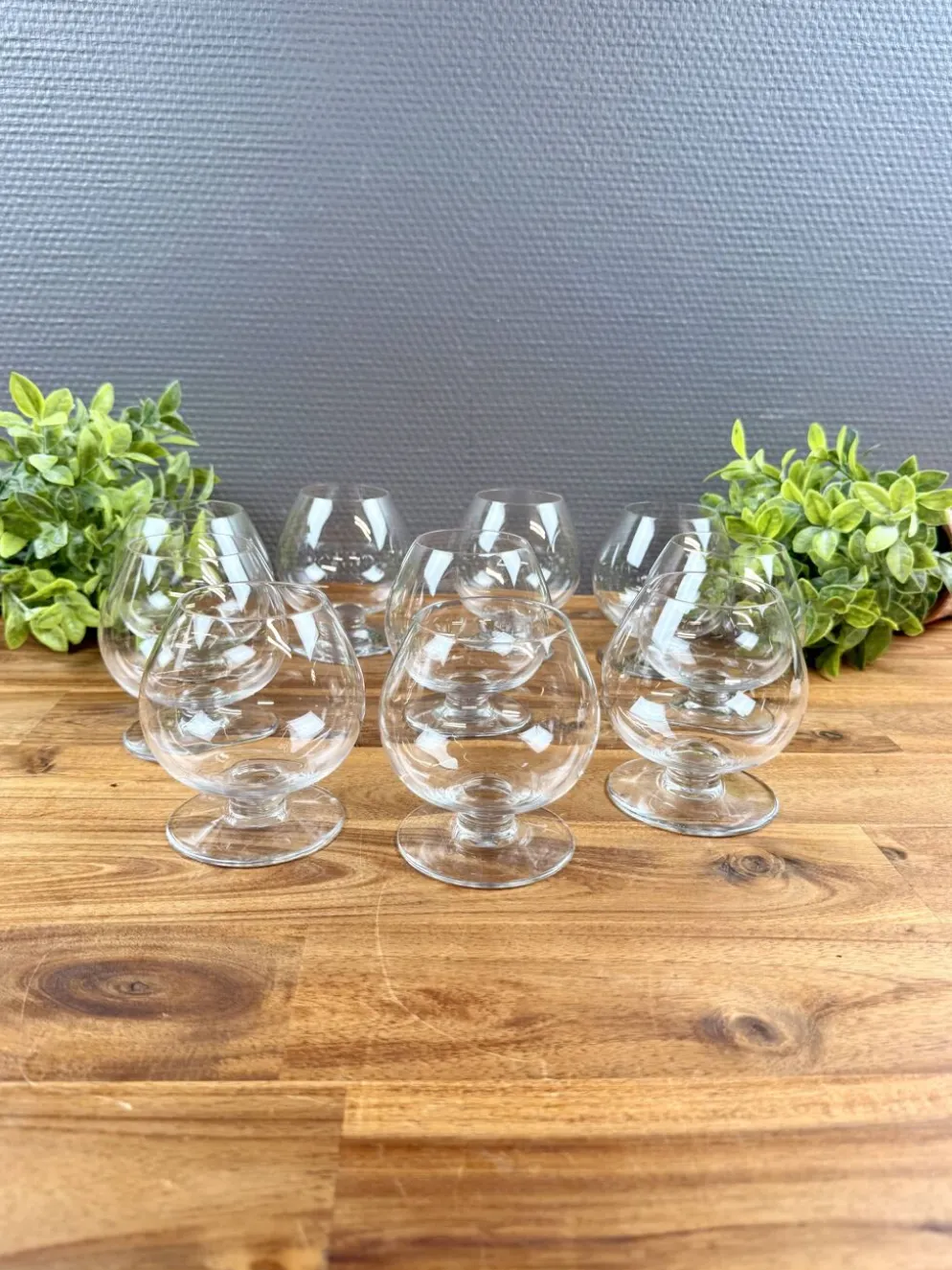 10 verres à cognac Baccarat – cristal
