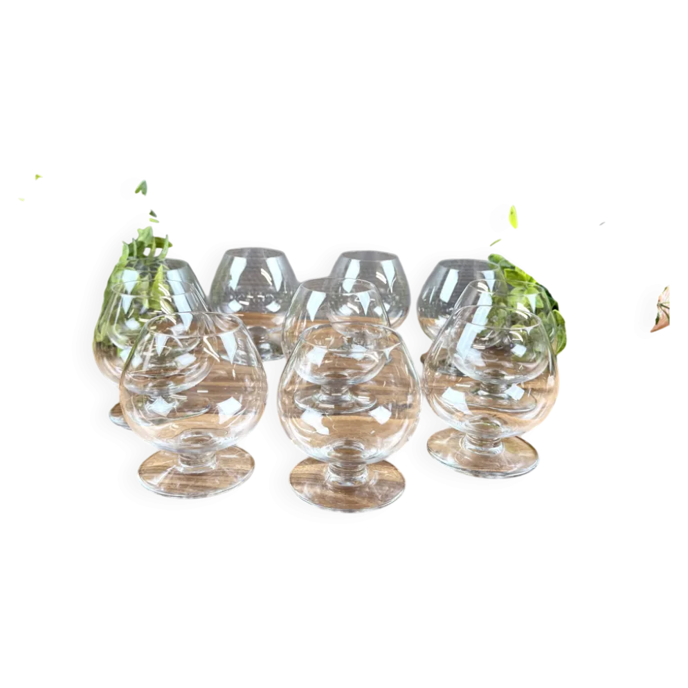 10 verres à cognac Baccarat – cristal
